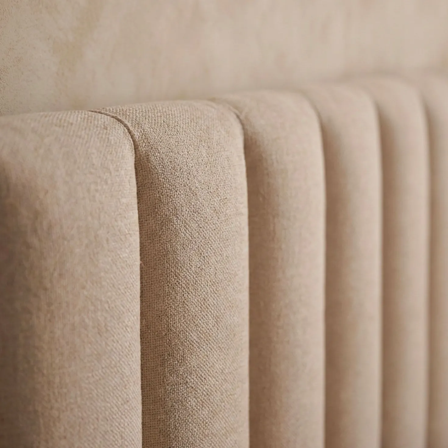 Lit Coffre Songe + Sommier Tissu Beige 160cm