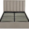 Lit Coffre Songe + Sommier Velours Taupe 140cm
