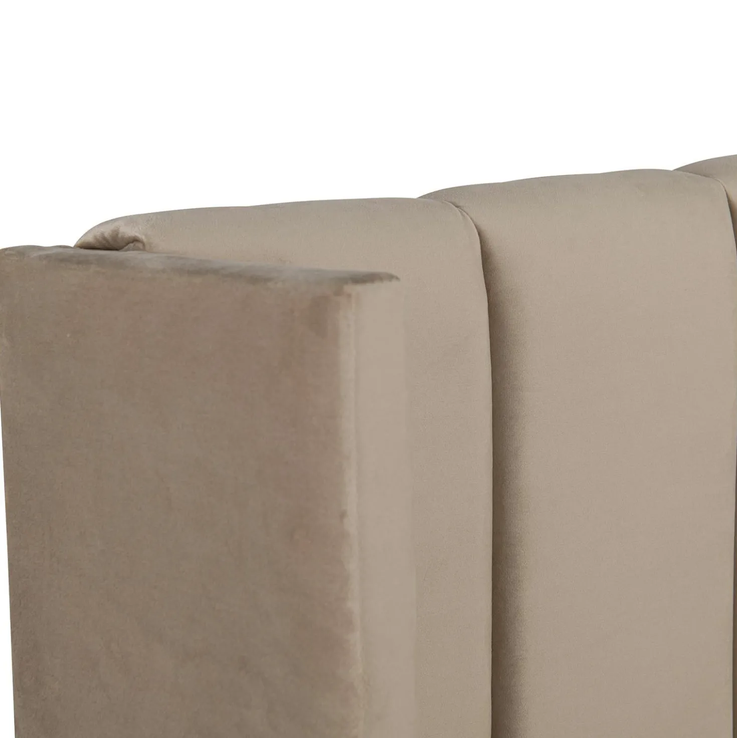 Lit complet avec sommier relevable prises USB et lumières intégrées Line 180x200cm Velours Taupe