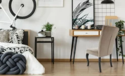 Lot de 2 chaises Beata velours Taupe