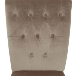 Lot de 2 chaises Beata velours Taupe