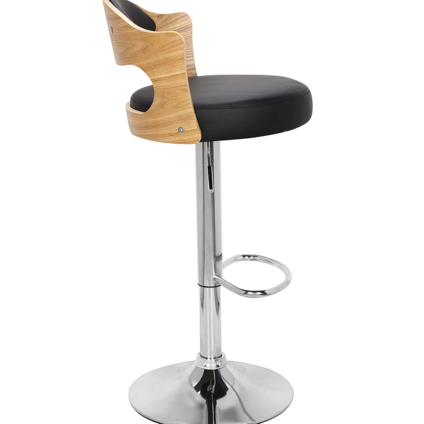 Lot de 2 chaises de bar Ruben Chêne Clair & Noir