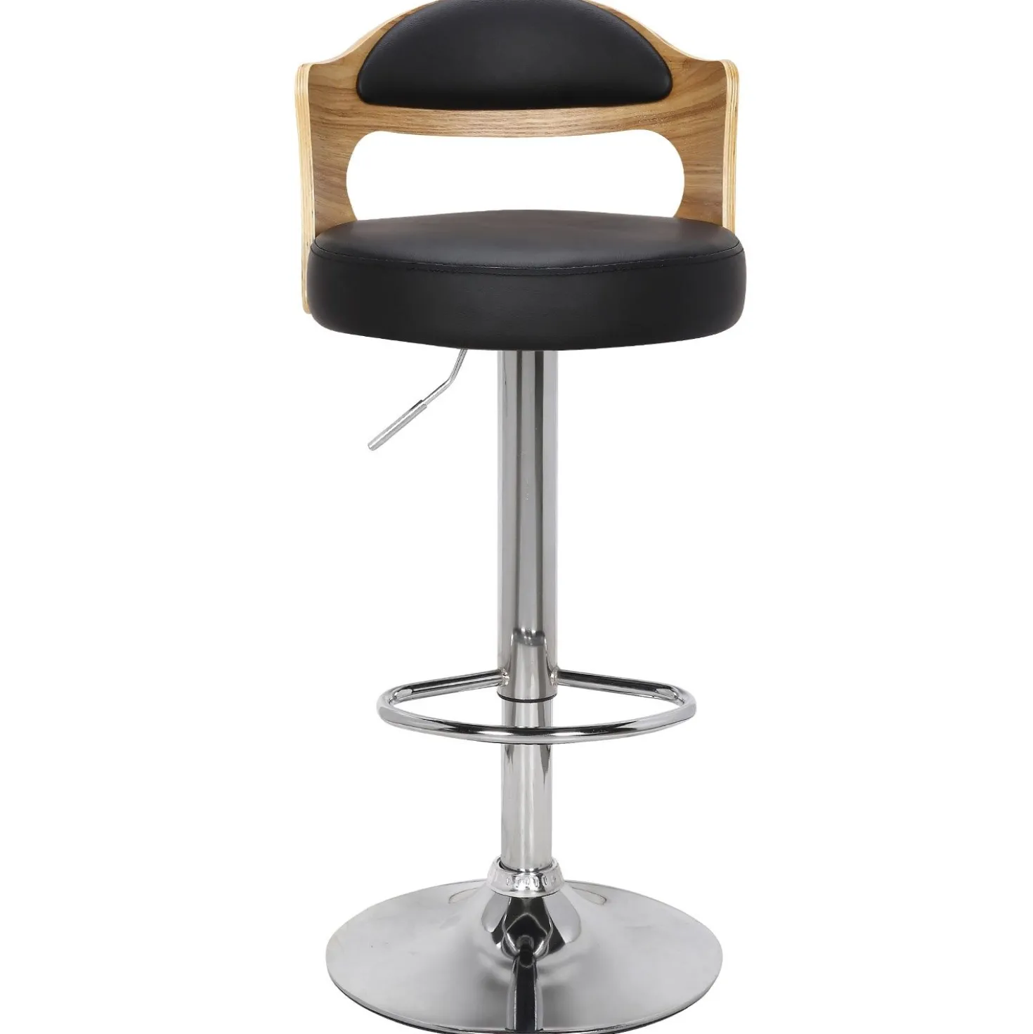 Lot de 2 chaises de bar Ruben Chêne Clair & Noir