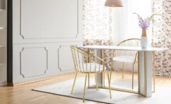 Lot de 2 chaises/fauteuils Eventille Simili Blanc