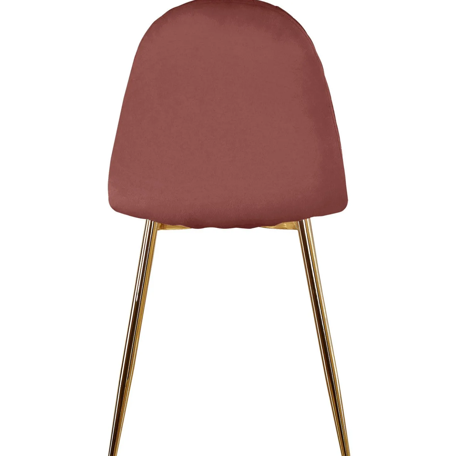 Lot de 4 chaises matelassées Norway Velours Rose