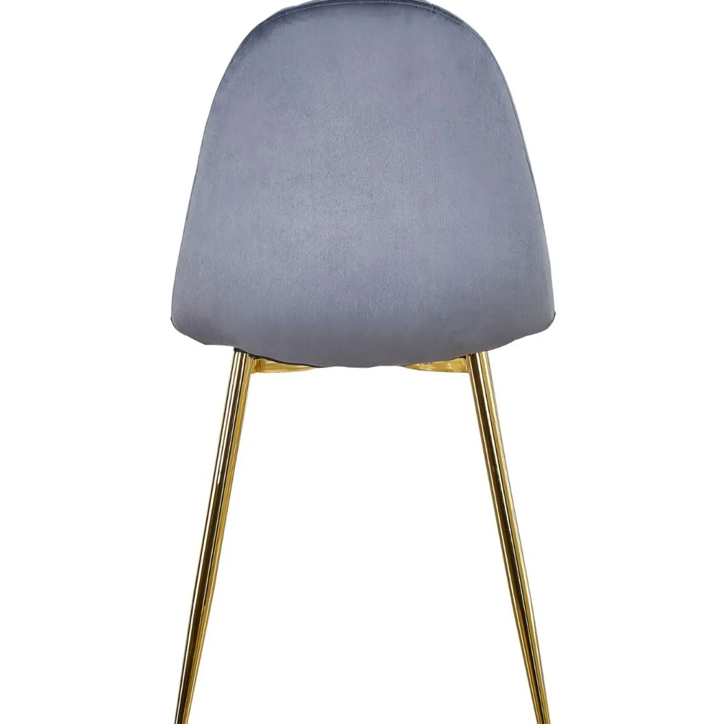 Lot de 4 chaises matelassées Norway Velours Argent