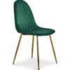 Lot de 4 chaises matelassées Norway Velours Vert