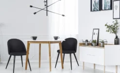 Lot de 4 chaises Maury Simili P.U. Noir