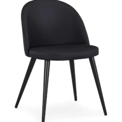 Lot de 4 chaises Maury Simili P.U. Noir