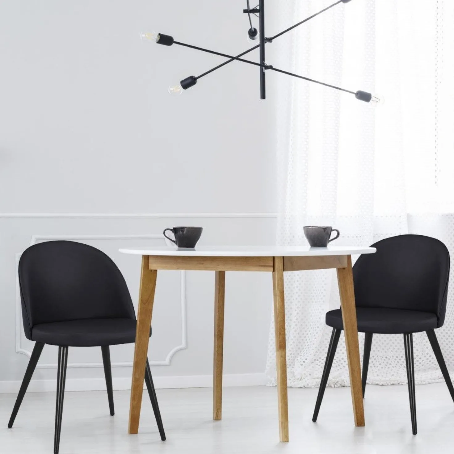 Lot de 2 chaises Maury Simili P.U. Noir