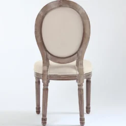 Lot de 20 chaises médaillon Louis XVI Tissu Beige