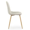Lot de 4 chaises scandinaves Gao Tissu Beige