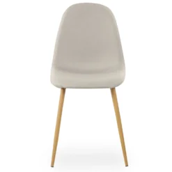 Lot de 4 chaises scandinaves Gao Tissu Beige