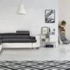 Lot de 2 chaises scandinaves Lalix Blanc & Gris