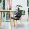 Lot de 8 chaises scandinaves Lalix Chêne Clair et Noir