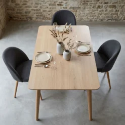 Lot de 2 chaises scandinaves Maury Gris Foncé