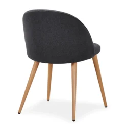 Lot de 6 chaises scandinaves Maury Tissu Gris foncé