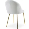 Lot de 4 chaises Spectra Tissu bouclette Crème