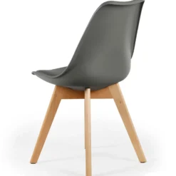 Lot de 2 chaises style scandinave Bovary Gris