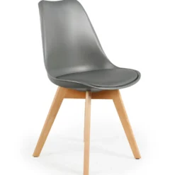 Lot de 2 chaises style scandinave Bovary Gris