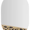 Miroir mural Abiti en M.D.F multicolore décorations en bois et 3 crochets