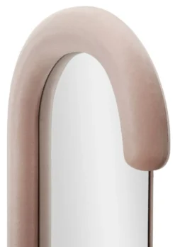 Miroir mural Chantal Bois et Velours Rose
