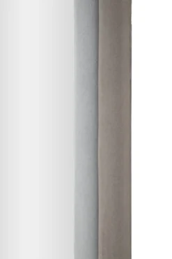 Miroir mural Cloe cadre en bois M.D.F et Tissu Velours Gris
