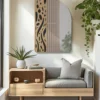Miroir mural formes douces M.D.F multicolore
