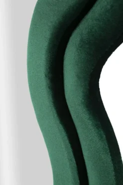 Miroir mural Monica cadre bois Velours Vert