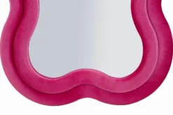 Miroir mural ondulé Velours Fuchsia