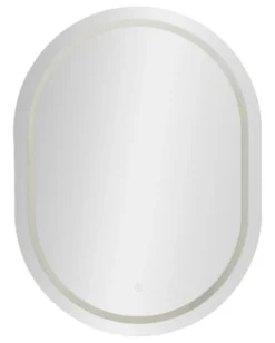Miroir mural ovale LED 60x80 cm