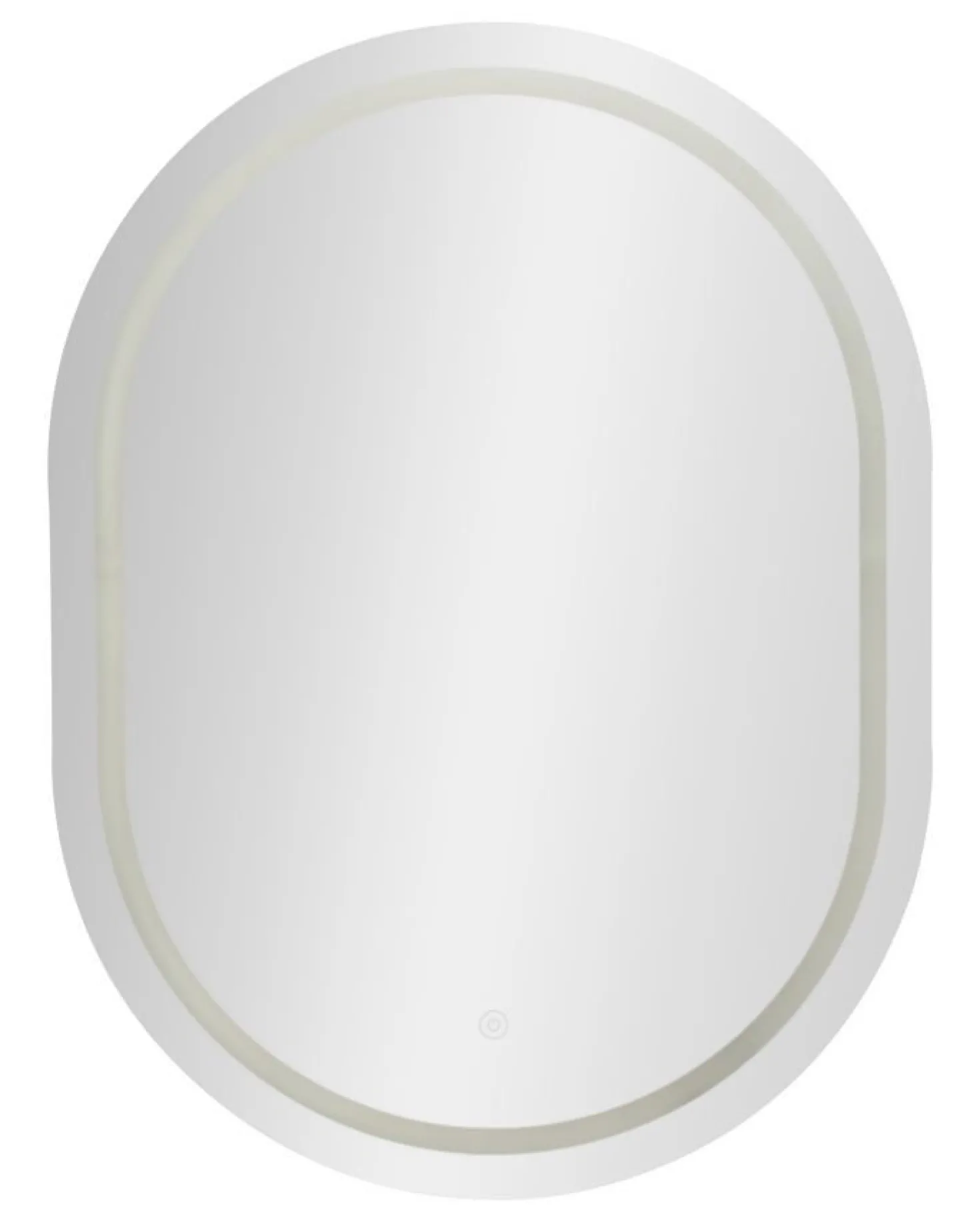 Miroir mural ovale LED 60x80 cm