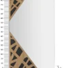 Miroir mural rectangulaire décorations géométriques M.D.F multicolore