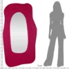 Miroir mural sinueux Dafne M.D.F Fuchsia et Verre