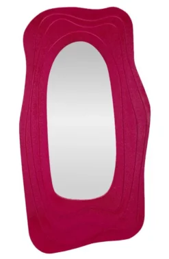 Miroir mural sinueux Dafne M.D.F Fuchsia et Verre