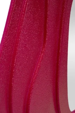 Miroir mural sinueux Dalia M.D.F. Fuchsia et Verre