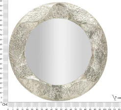 Miroir rond Argelux métal martelé