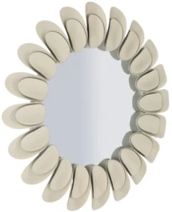 Miroir rond Dune effet pierre