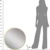Miroir rond Eleonor métal doré