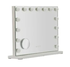 Miroir sur pied Hollywood avec LED