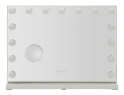 Miroir sur pied Hollywood avec LED