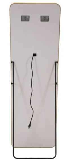 Miroir sur pied rectangulaire Hollywood avec éclairage LED