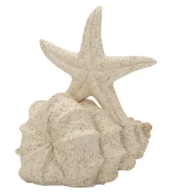 Objet décoratif en coquillage et étoile de mer finition Sable naturel