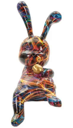 Objet décoratif Lapin Pop coloré