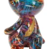 Ourson décoratif moderne motifs colorés