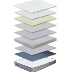 Pack Lit-coffre Luftani + Matelas Bedream 160x200cm Velours Beige
