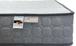 Pack Lit-coffre Luftani + Matelas Bedream 160x200cm Velours Beige