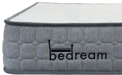 Pack Lit-coffre Magorial + Matelas Bedream 140x190cm Velours Taupe