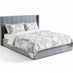 Pack Lit-coffre Magorial + Matelas Bedream 180x200cm Velours Gris
