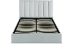 Pack Lit-coffre Songe + Matelas Bedream 140x190cm Velours Argent